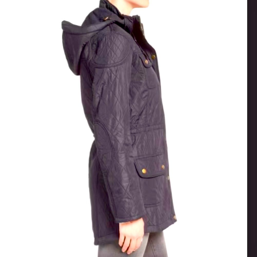 Barbour Quilted Hooded Arrow Jacket-10 - Picture 3 of 14
